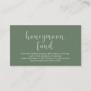 Tarjeta De Recepción Fondo de luna de miel boda, Mínimo moderno