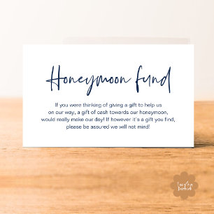 Tarjeta De Recepción Fondo de luna de miel boda, regalos de matrimonio 