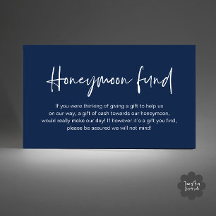 Tarjeta De Recepción Fondo de luna de miel boda, regalos de matrimonio