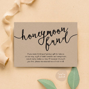 Tarjeta De Recepción Fondo de luna de miel: deseo de efectivo, Boda rus