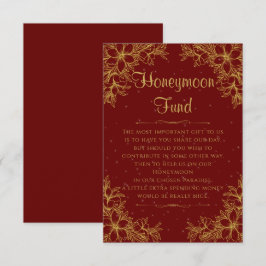 Tarjeta De Recepción Fondo de luna de miel para Bodas de la Organizació