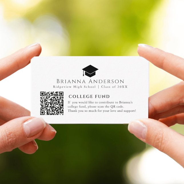 Tarjeta De Recepción Fondo del Colegio Blanco Mínimo del Cap de Graduac (Subido por el creador)