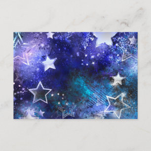 Tarjeta De Recepción Fondo espacial con estrellas