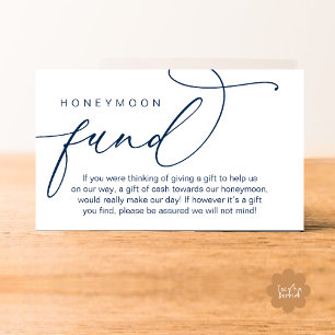 Tarjeta De Recepción Fondo para la Luna de Miel de Boda, Regalos de Poz