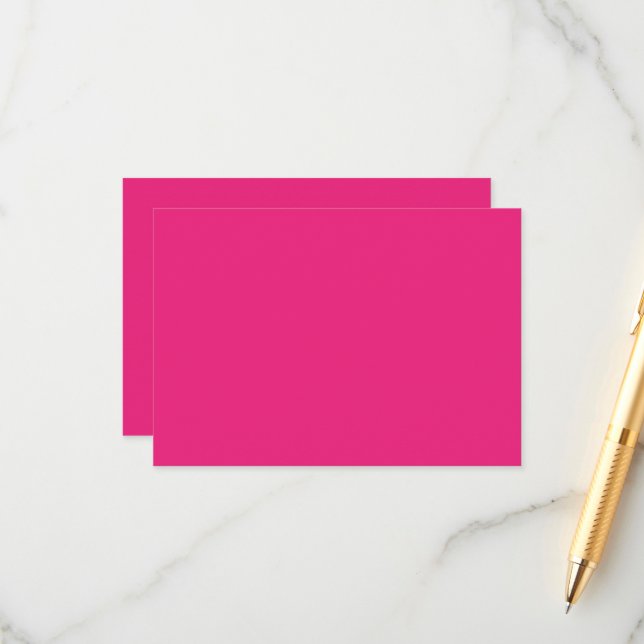 Tarjeta De Recepción fondo rosa con negro (Anverso/Reverso In Situ)