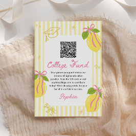 Tarjeta De Recepción Fondo Universitario de Graduación de Limón Recién 