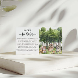 Tarjeta De Recepción Forest Adventure Baby Shower Book For Baby