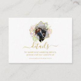 Tarjeta De Recepción Foto de acuarela moderna