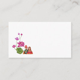 Tarjeta De Recepción Foto de Lotus, novia y novio