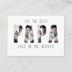 Tarjeta De Recepción Fotomontaje personalizado del mejor papá del mundo