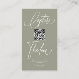Tarjeta De Recepción Fotos de Boda de uso compartido simple premium con