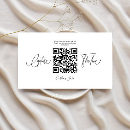 Tarjeta De Recepción Fotos de Boda de uso compartido simple premium con