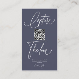 Tarjeta De Recepción Fotos de Boda de uso compartido simple premium con
