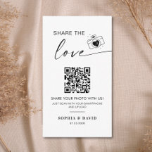 Fotos de Boda Modernas Comparte el amor Código QR