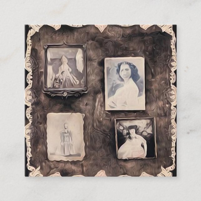 Tarjeta De Recepción Fotos pintadas de cosecha surrealista (Anverso)