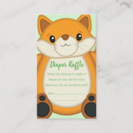 Tarjeta De Recepción Fox Baby Shower Woodland Animal