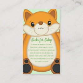 Tarjeta De Recepción Fox Baby Shower Woodland Animal