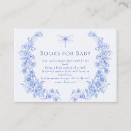 Tarjeta De Recepción Francés Algo Azul Dragonfly Libros para bebé