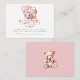 Tarjeta De Recepción Fraude de pañales Baby Shower floral de cesta de b