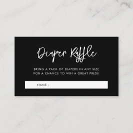 Tarjeta De Recepción Fraude de pañales para la ducha de bebé negro cont