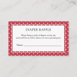 Tarjeta De Recepción Fresa Berry Dulce Diaper Raffle