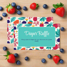 Tarjeta De Recepción Fresa Blueberry Berry Sweet Baby Shower