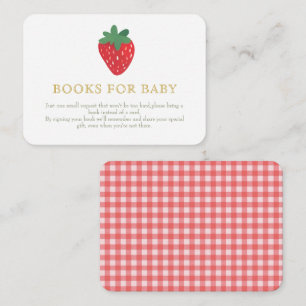 Tarjeta De Recepción Fresa PicnicLibros para bebés