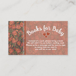 Tarjeta De Recepción Fresas Baby Shower traen un gabinete para libros