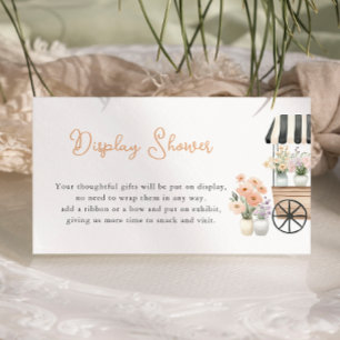 Tarjeta De Recepción Fresco de la ducha de exposición en el mercado