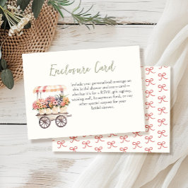 Tarjeta De Recepción Fresco de la ducha de novia en el mercado