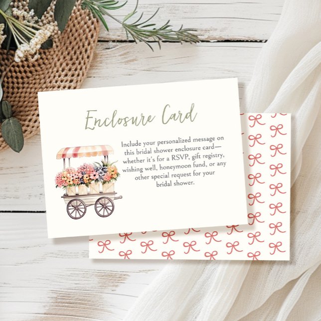 Tarjeta De Recepción Fresco de la ducha de novia en el mercado (Subido por el creador)