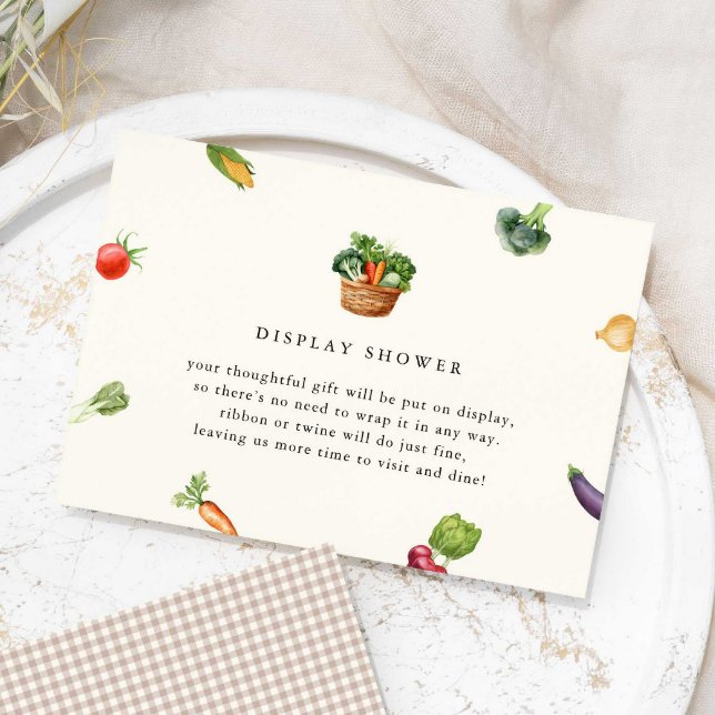 Tarjeta De Recepción Fresco Del Mercado Ducha De La Ducha De La Ducha D (Subido por el creador)