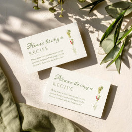 Tarjeta De Recepción Fresh Off The Market Bridal Shower recipe