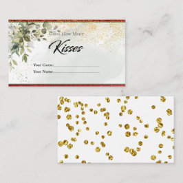 Tarjeta De Recepción Fríamente botánico cuántos besos encerró novia