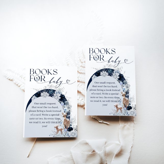 Tarjeta De Recepción Frío fuera de los libros Baby Shower de venados fl (Subido por el creador)
