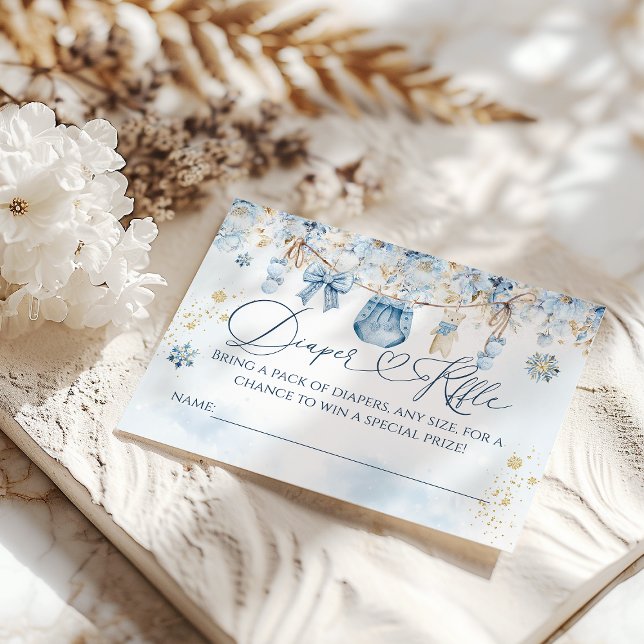 Tarjeta De Recepción Frío fuera del pañal Baby Shower Blue Clothest Lin (Subido por el creador)