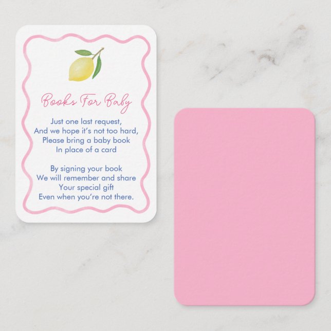Tarjeta De Recepción Frontera Ondulada Boho Traer Libro Para Ducha de N (Anverso / Reverso)