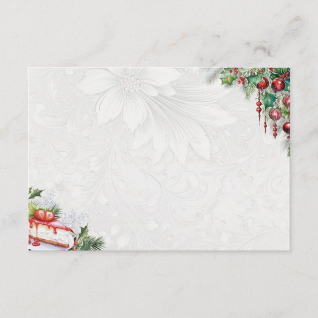 Tarjeta De Recepción Frost Bite Basic Blank Recipe Card (Anverso)