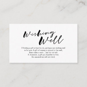 Tarjeta De Recepción Fuente moderna de minimalismo en tinta negra, Wed