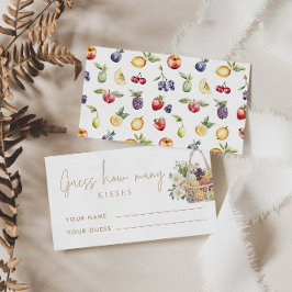 Tarjeta De Recepción Fuera del mercado adivina cuántos besos de juego d