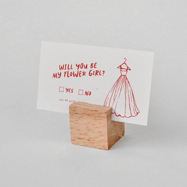 Tarjeta De Recepción Funky Retro | ¿Serás Mi Niña Flora? (Subido por el creador)