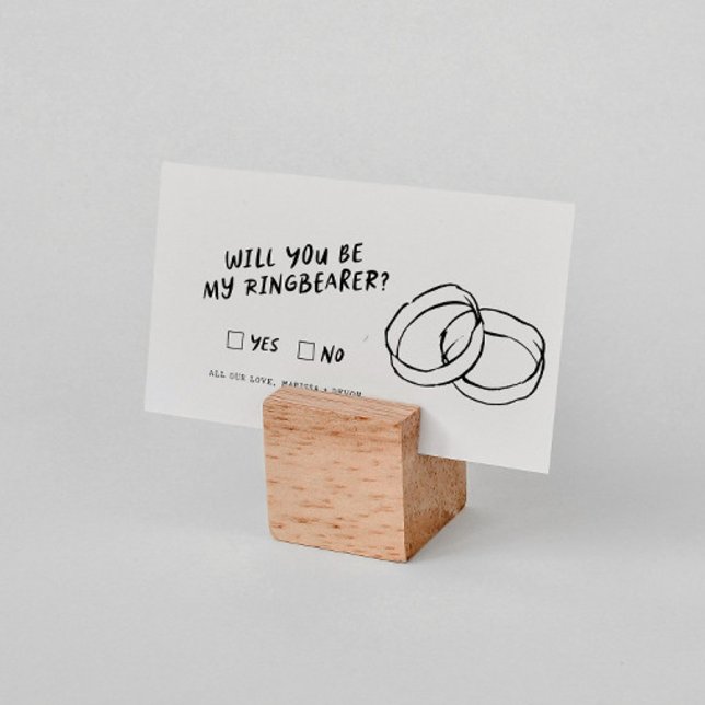 Tarjeta De Recepción Funky Retro | ¿Serás Mi Ringarrador? (Subido por el creador)