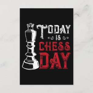 Tarjeta De Recepción Funny Chess King Castling Design