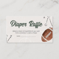 Fútbol Baby Shower Diaper Raffle