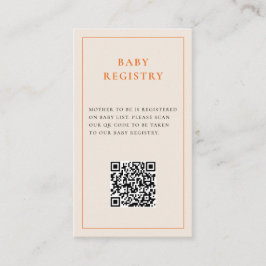 Tarjeta De Recepción Gabinete de Baby Shower para Little Cutie Citrus N