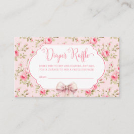 Tarjeta De Recepción Gabinete de barrido rosado Chica Baby Shower Diape