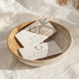 Tarjeta De Recepción Gabinete de buquet Baby Shower Red Bow