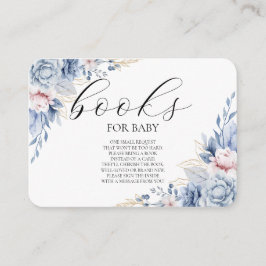 Tarjeta De Recepción Gabinete de libros de Boho Wildflower Baby Shower