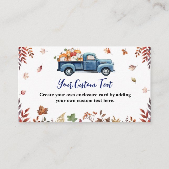 Tarjeta De Recepción Gabinete de Personalizado Baby Shower de Little Pu (Anverso)