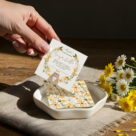 Tarjeta De Recepción Gabinete de Raffle Bear and Bee Baby Shower Diaper